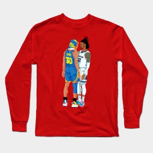 Stephen curry x ja morant - red Long Sleeve T-Shirt